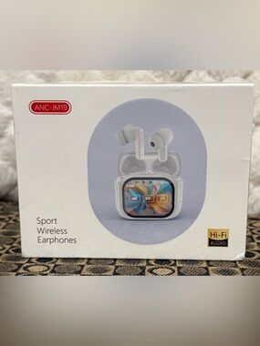 Wireless Earbuds with Charging Case and Touchscreen Display